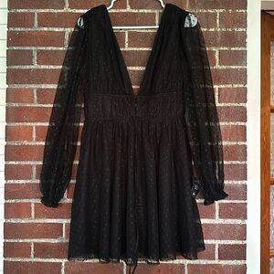 Lulus Black High Waisted Midi Dress